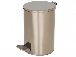 Урна с педалью 10 литров хром