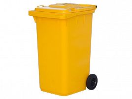 Мусорный контейнер 240 л желтый