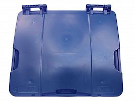 Плоская крышка 1100л синяя