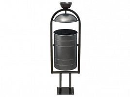 Урна металлическая, серый антик, 1010х330х280 мм