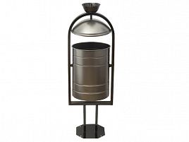 Урна металлическая, бронзовая, 1050х370х300 мм