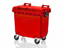 Мусорный контейнер 770л, красный