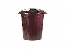 Мусорный бак 45 л бордовый