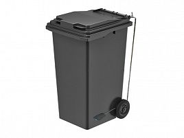 Контейнер 240л с педалью серый
