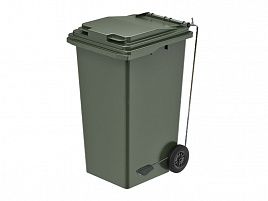 Контейнер 240л с педалью зеленый
